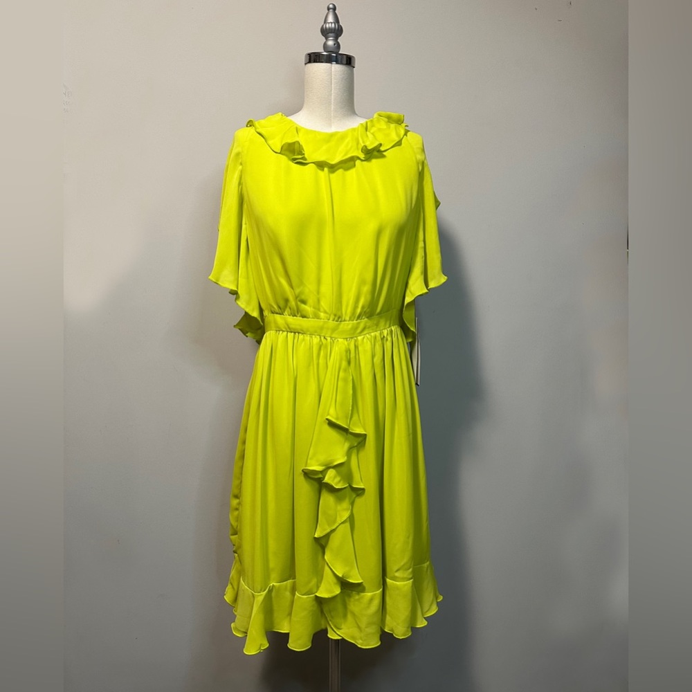 Prabal Gurung for Target Neon Green Dress Size 8